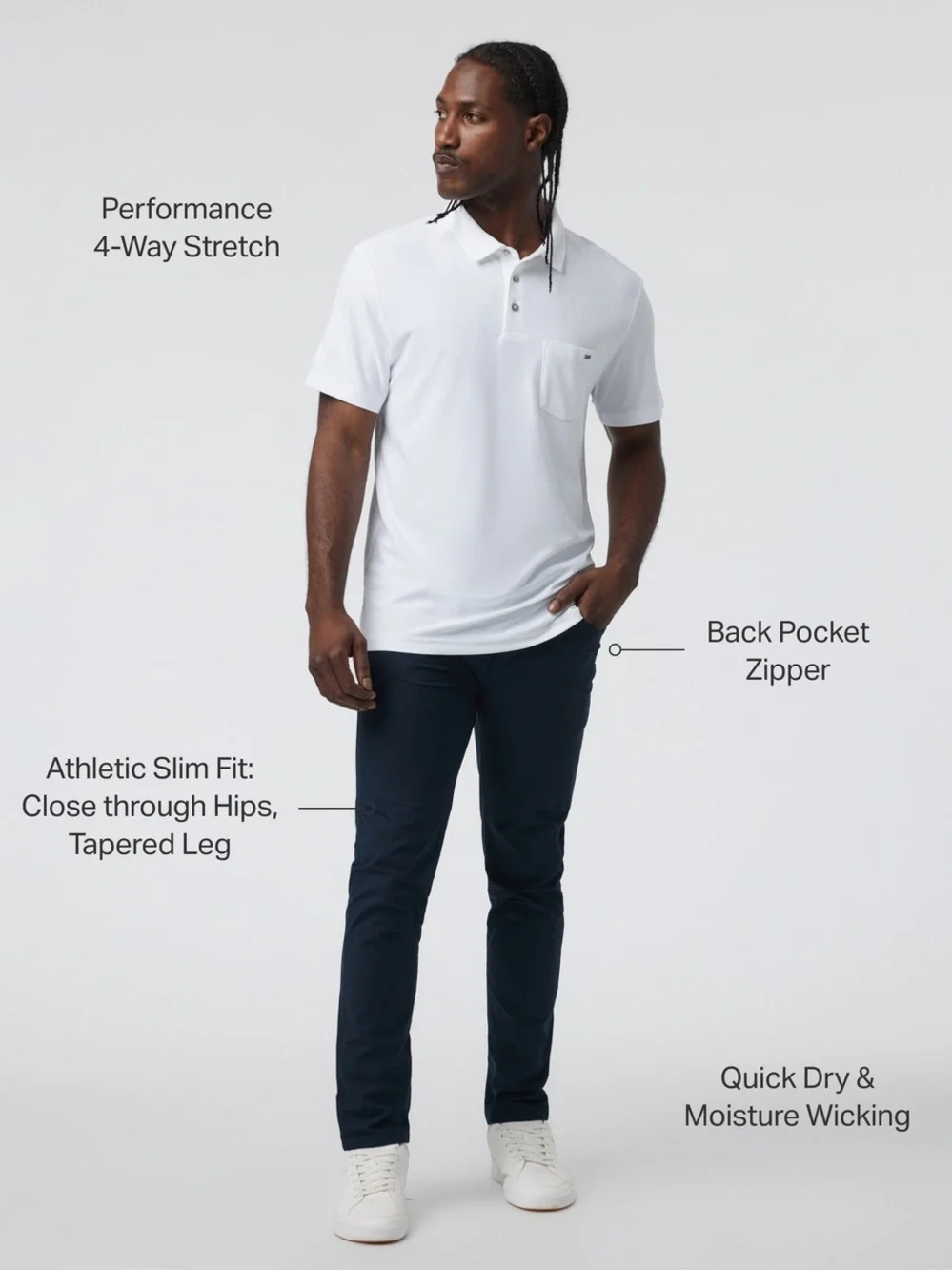 NWT VUORI Vuori Meta™ Pant Athletic Slim Fit